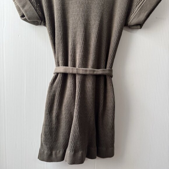 Banana Republic Olive Green Sz S Belted Button Front Cardigan Sweater Women’s - Picture 14 of 14